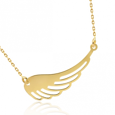 złota celebrytka skrzydło anioła / pr.585
